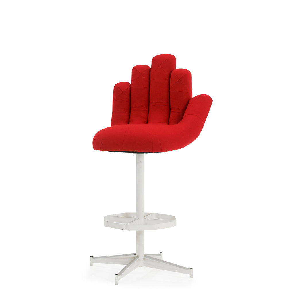 Red Hand Bar Stool