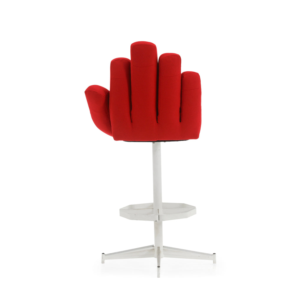 Red Hand Bar Stool