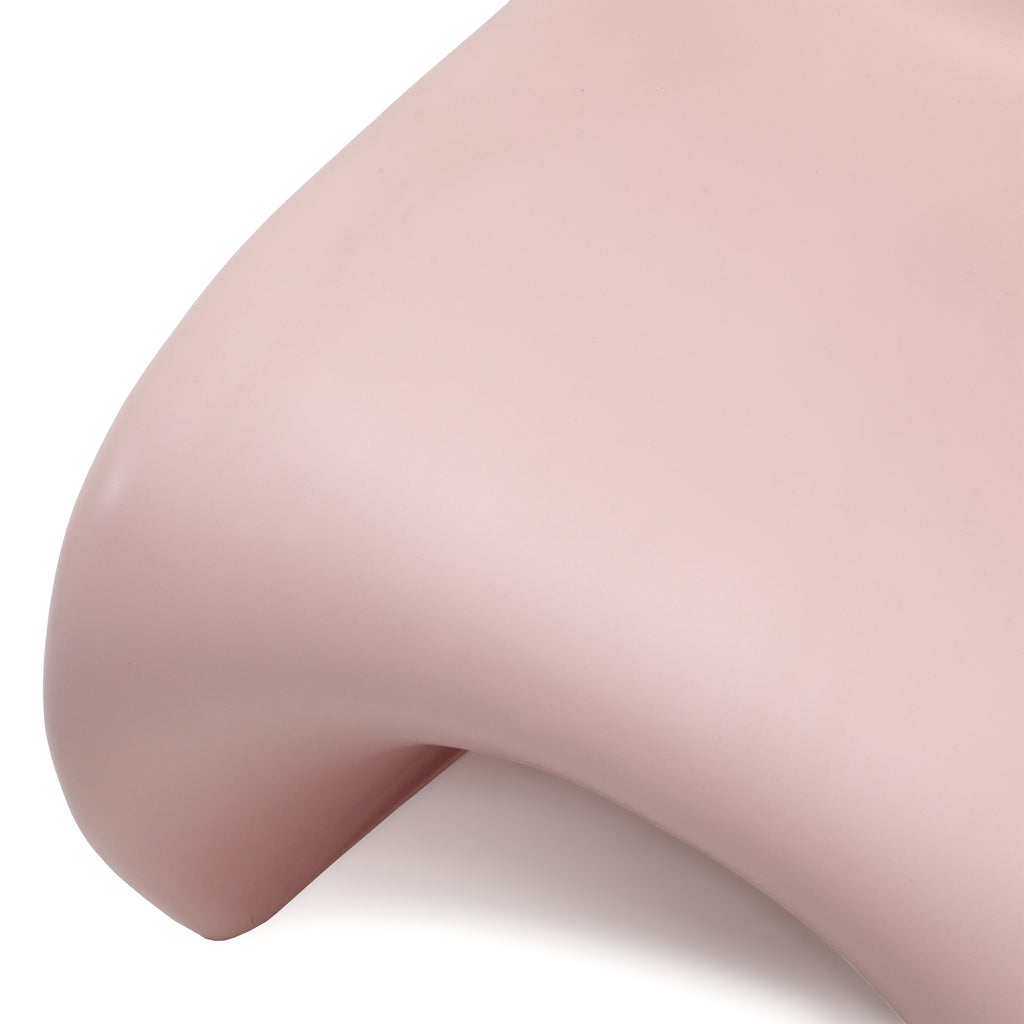 Pink Matte Modern Panton Style Plastic Chair
