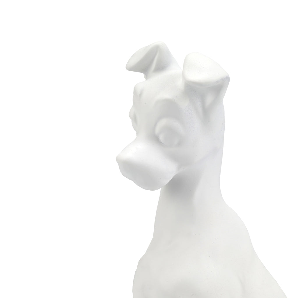 Matte White Ceramic Cartoon Dog (A+D)