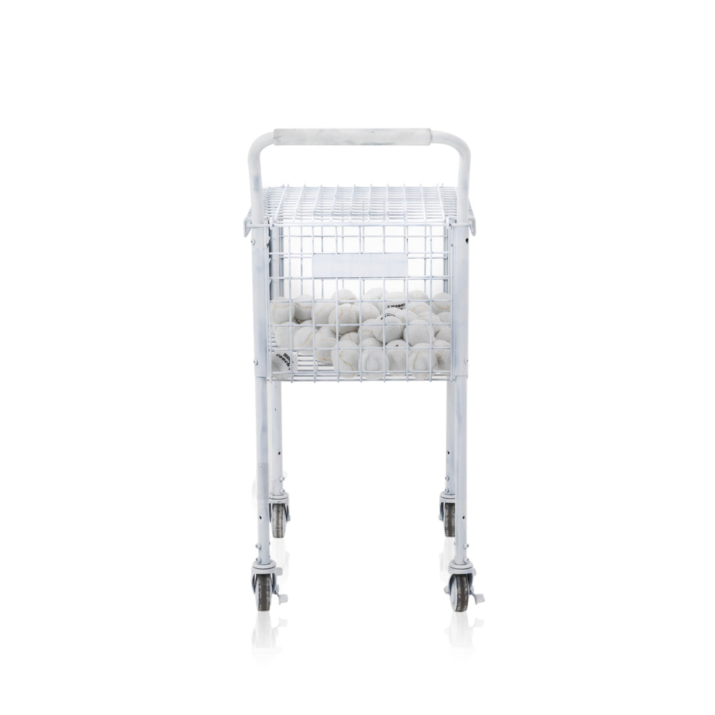 White Rolling Tennis Ball Carrier