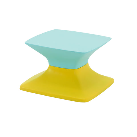 Blue & Green Color Block End Table