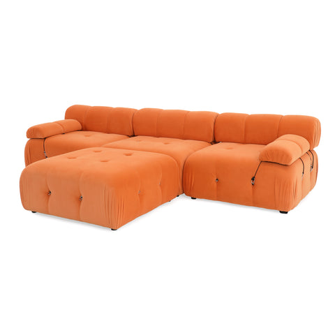 Orange Modular Sectional