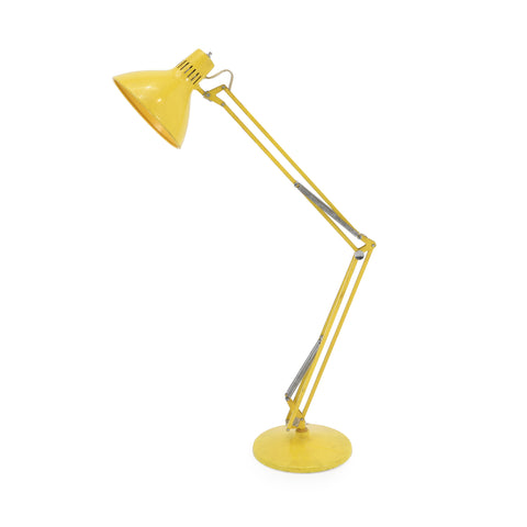 Yellow Swing Arm Floor Lamp