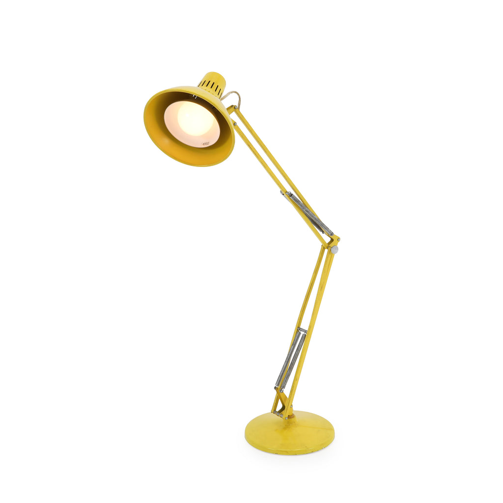 Yellow Swing Arm Floor Lamp