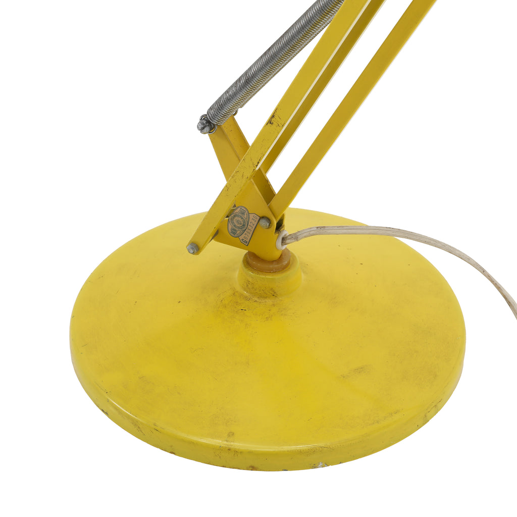 Yellow Swing Arm Floor Lamp