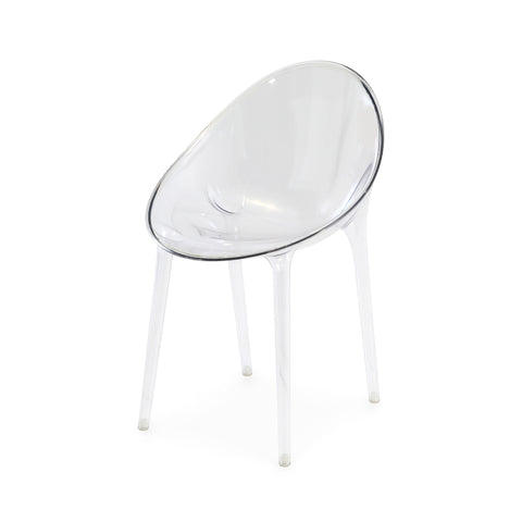 Round Lucite Clear Dining Chair