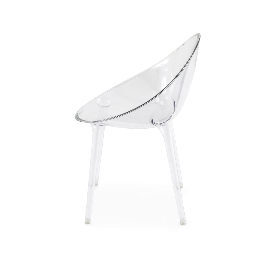 Round Lucite Clear Dining Chair