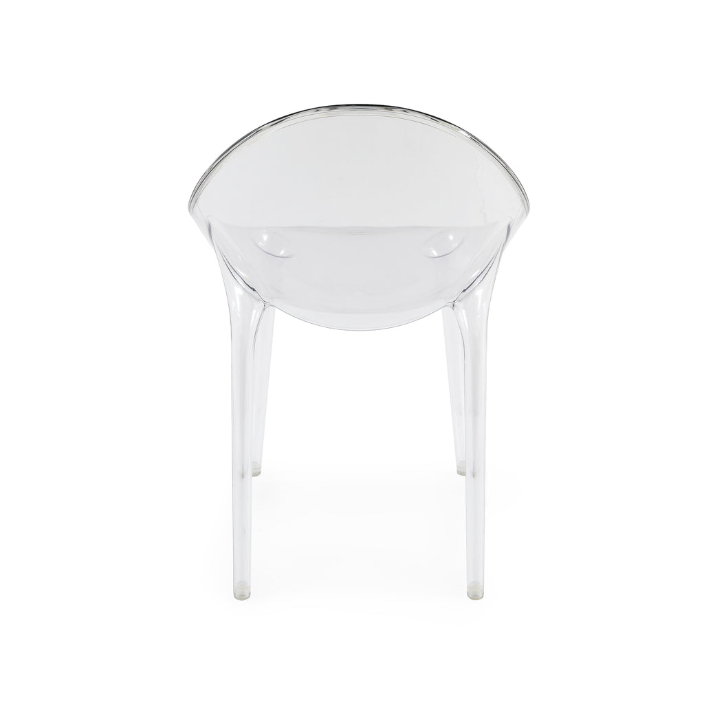 Round Lucite Clear Dining Chair