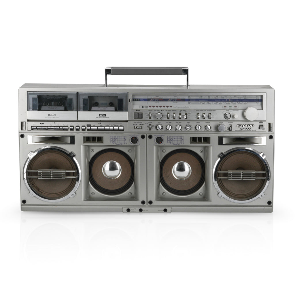 Huge Sharp Double Cassette Boombox