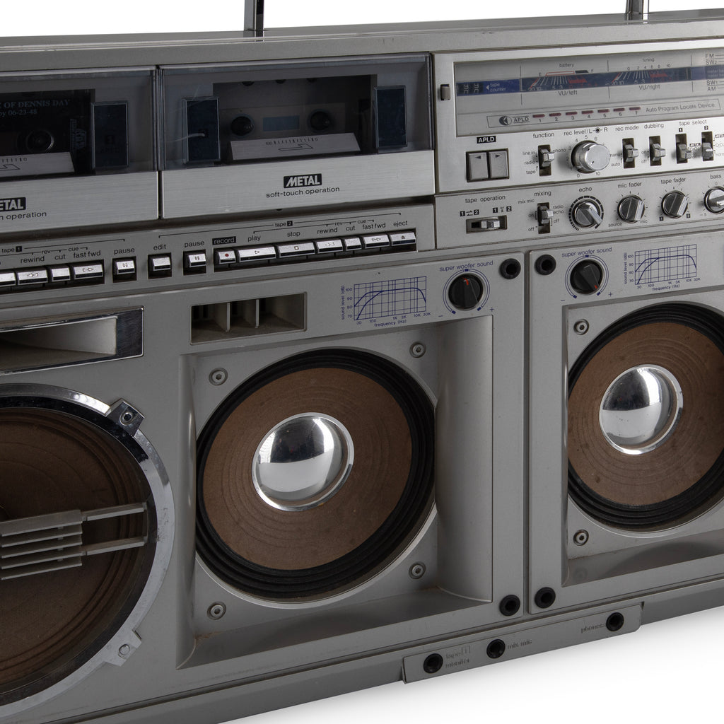 Huge Sharp Double Cassette Boombox