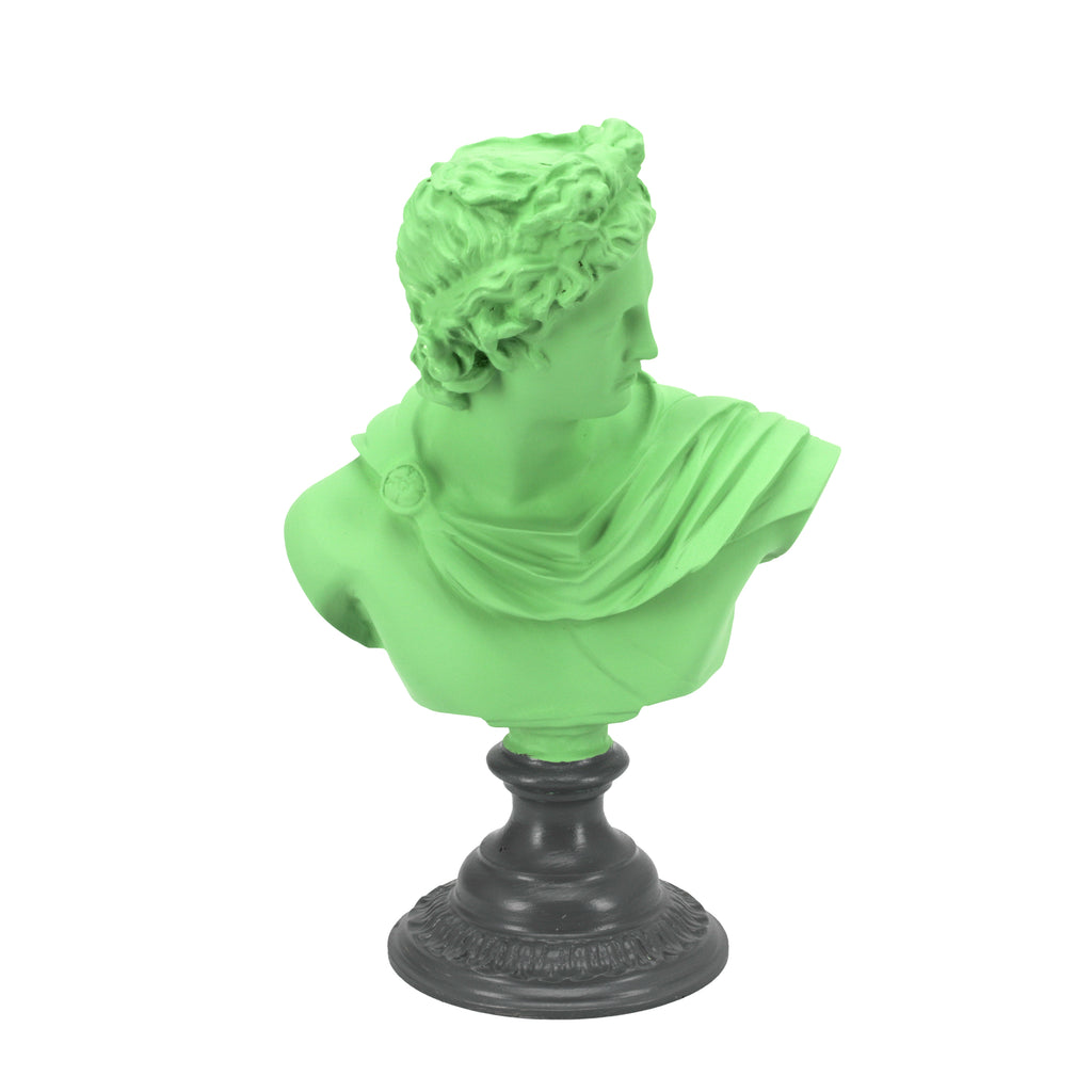 Light Green Grecian Apollo Bust