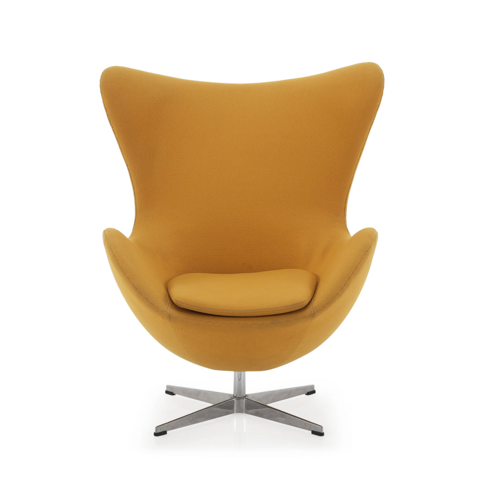 Yellow Mustard High Back Egg Chair