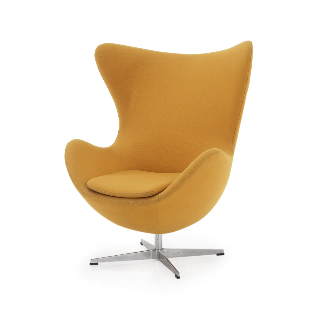 Yellow Mustard High Back Egg Chair