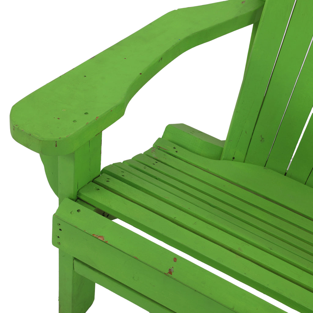 Green Wood Adirondack Chair