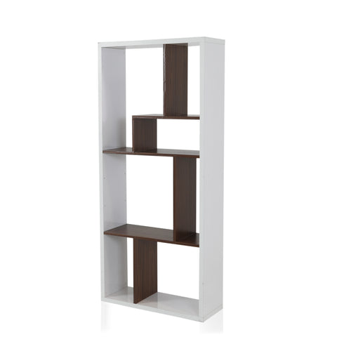 White and Wood Bookshelf