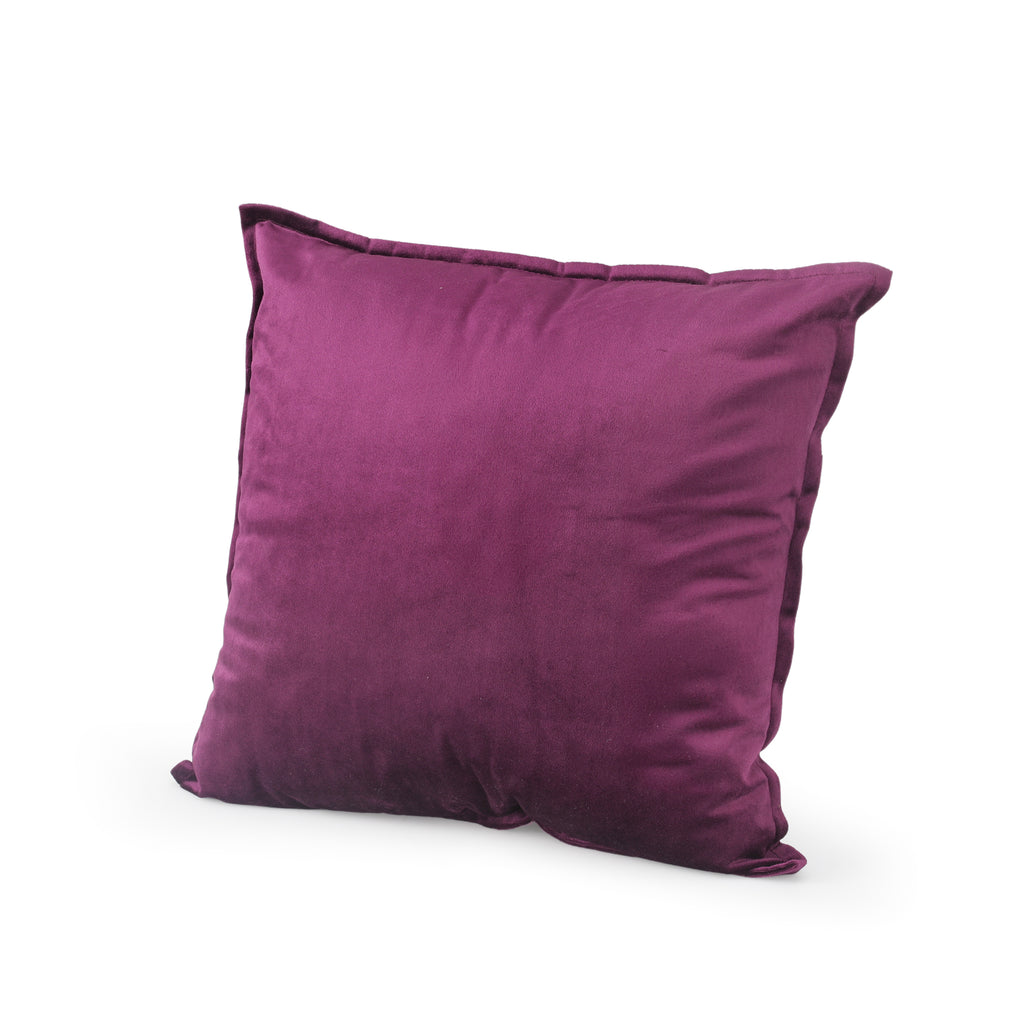 Purple Velvet Throw Pillow