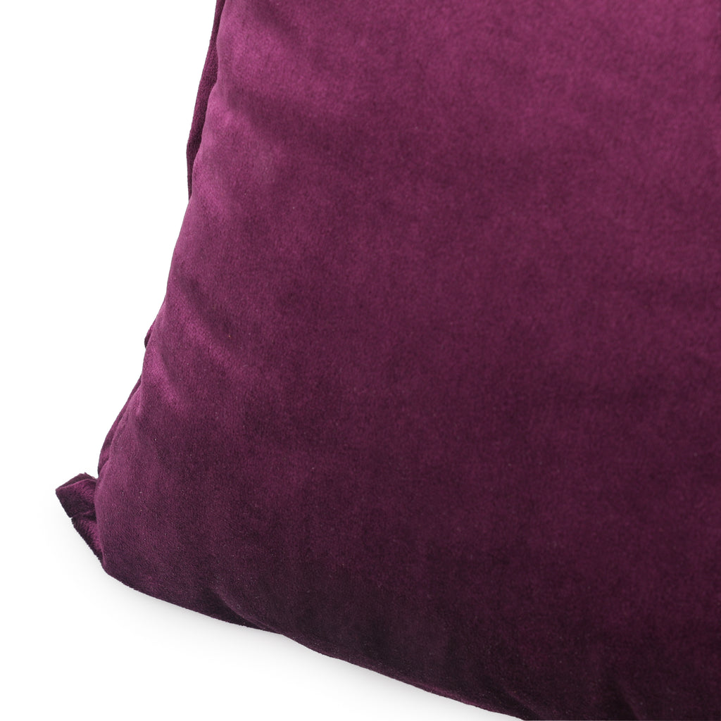 Purple Velvet Throw Pillow