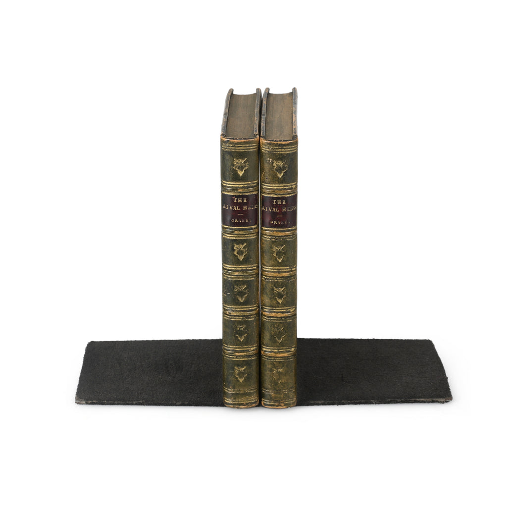 Green Faux Book Bookends