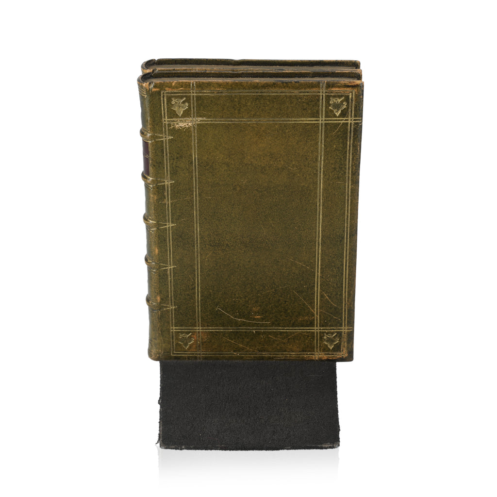 Green Faux Book Bookends