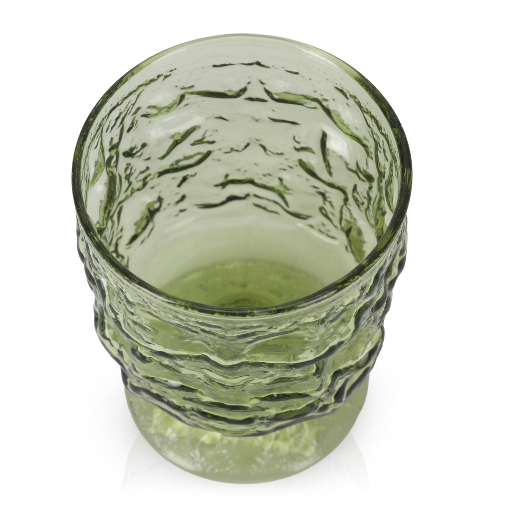 Green Glass Goblet