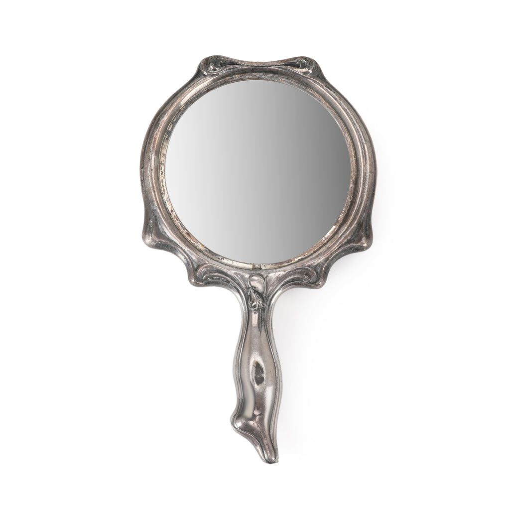 Antique Silver Hand Mirror