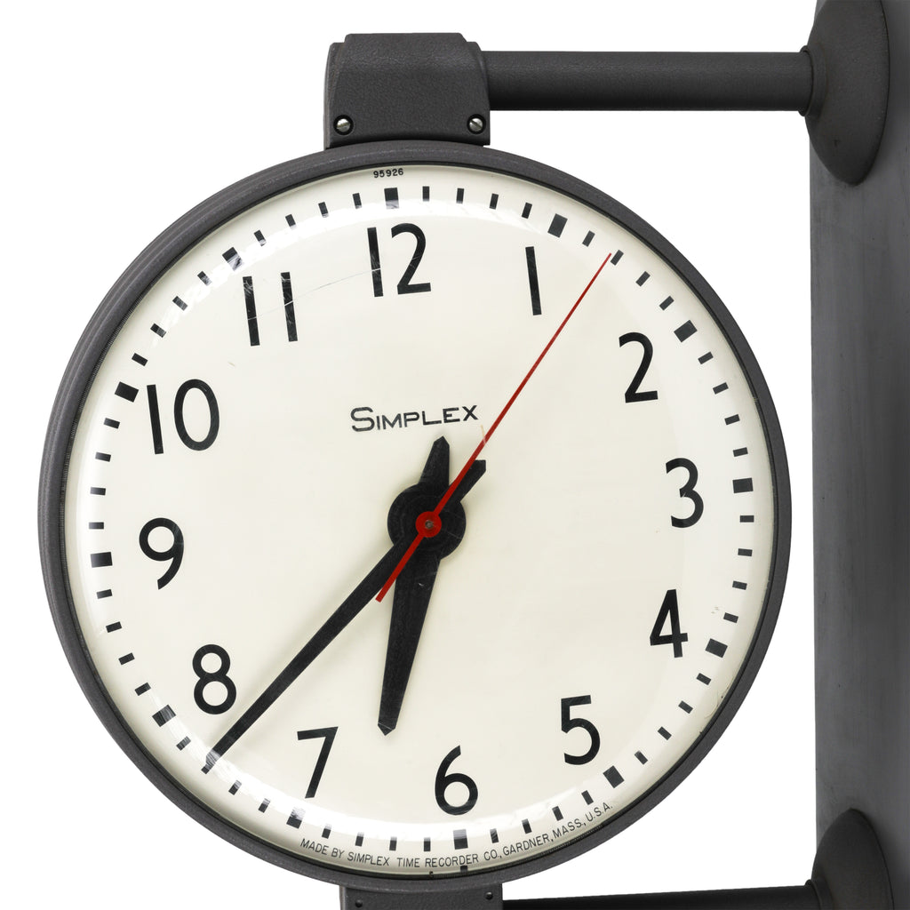 Side Mounted Industrial Wall Clock