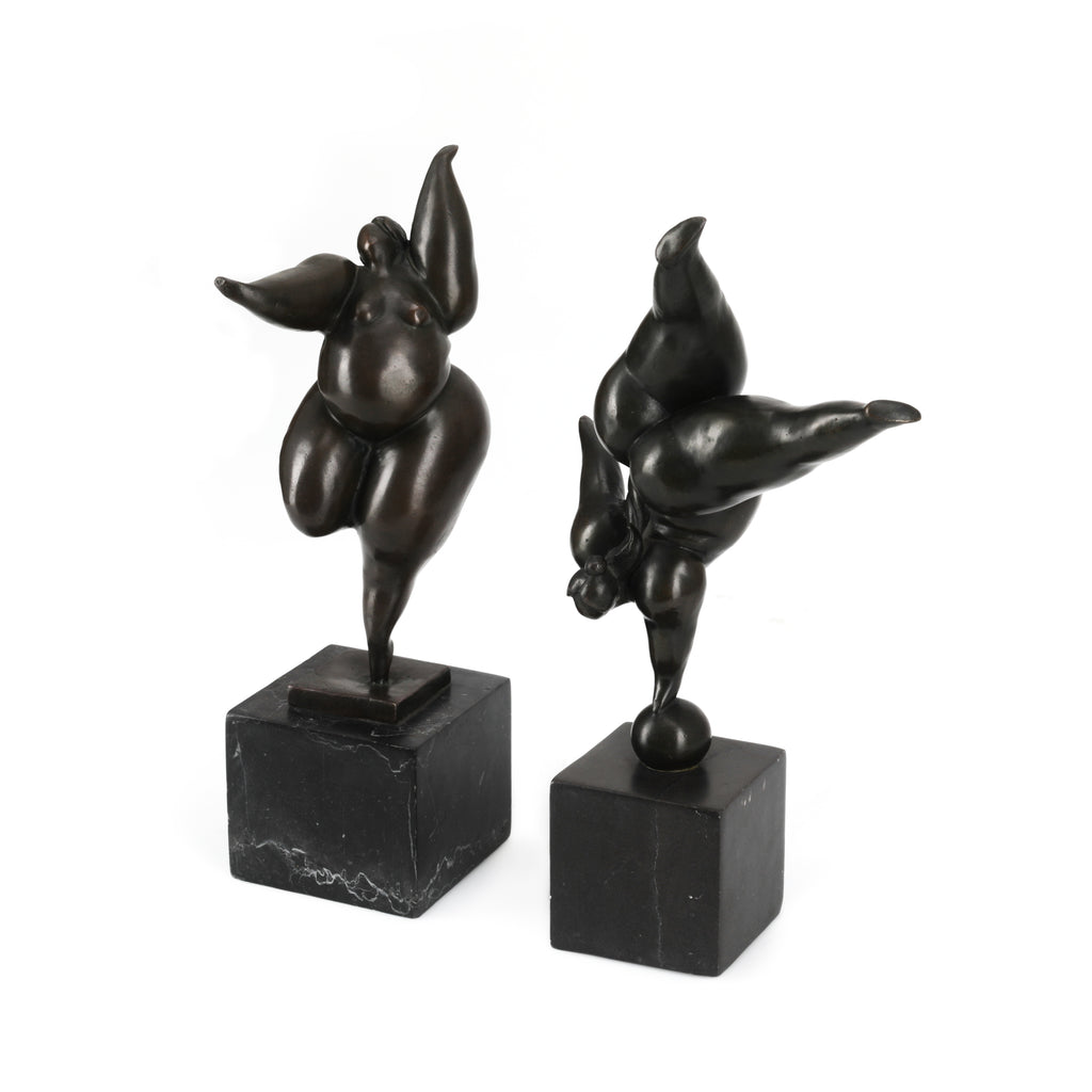 Black Handstand Female Sculpture (A+D)