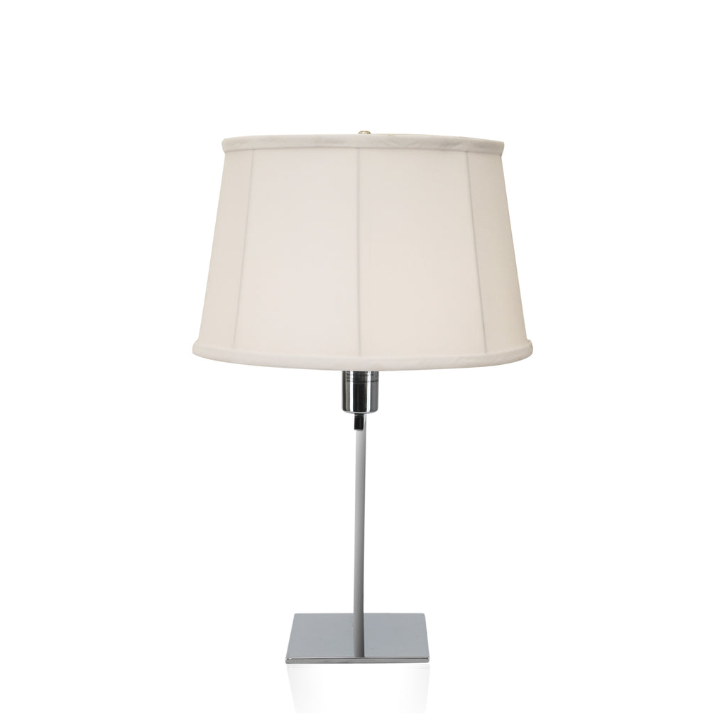 Chrome L Shaped Table Lamp