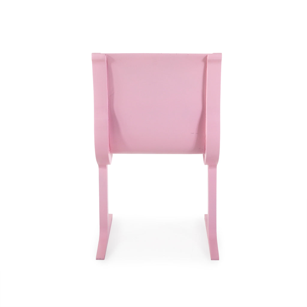 Pink Painted Wooden Chair