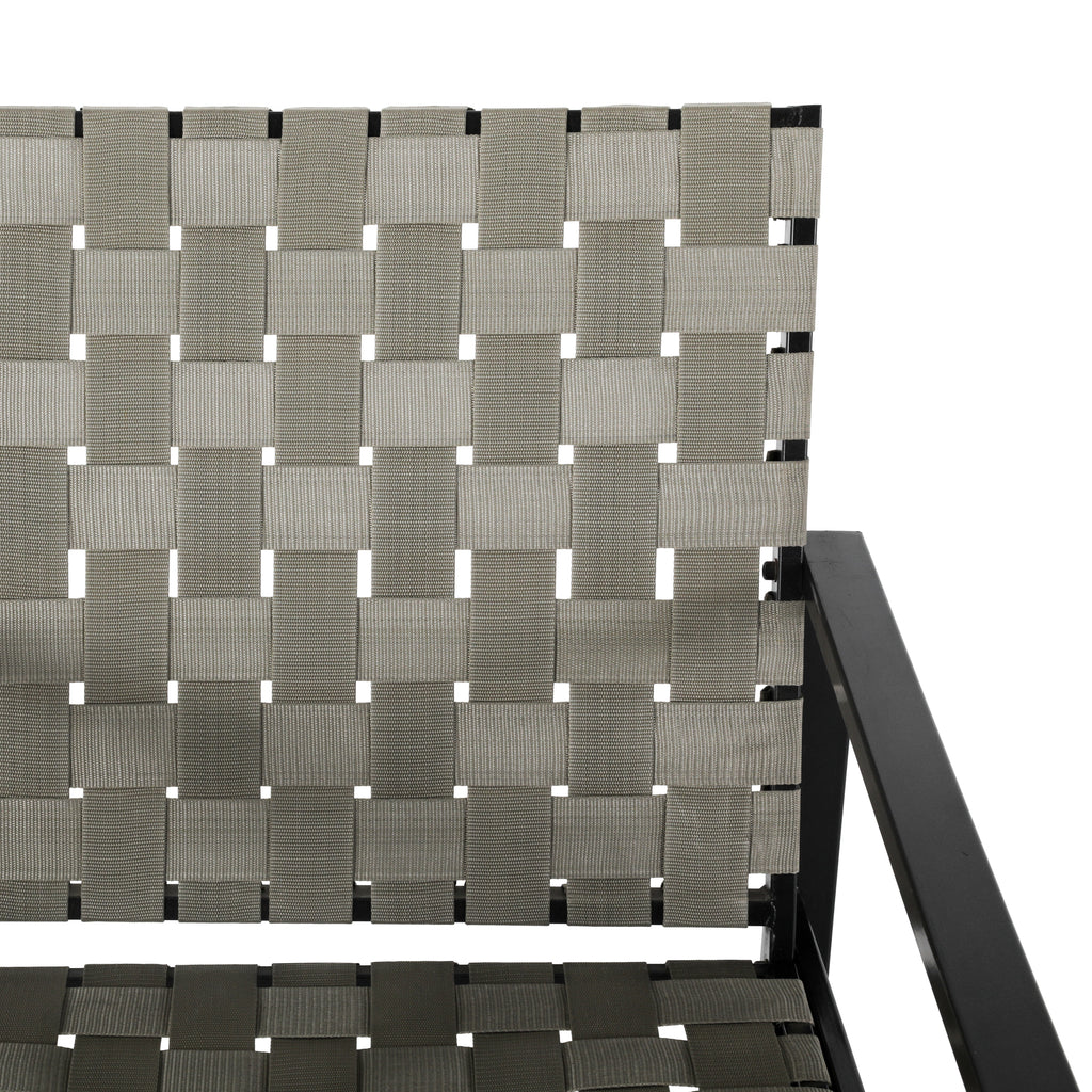 Beige and Black Modern Outdoor Chair
