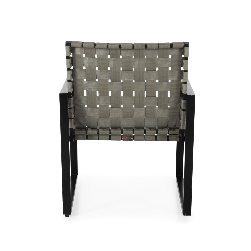 Beige and Black Modern Outdoor Chair
