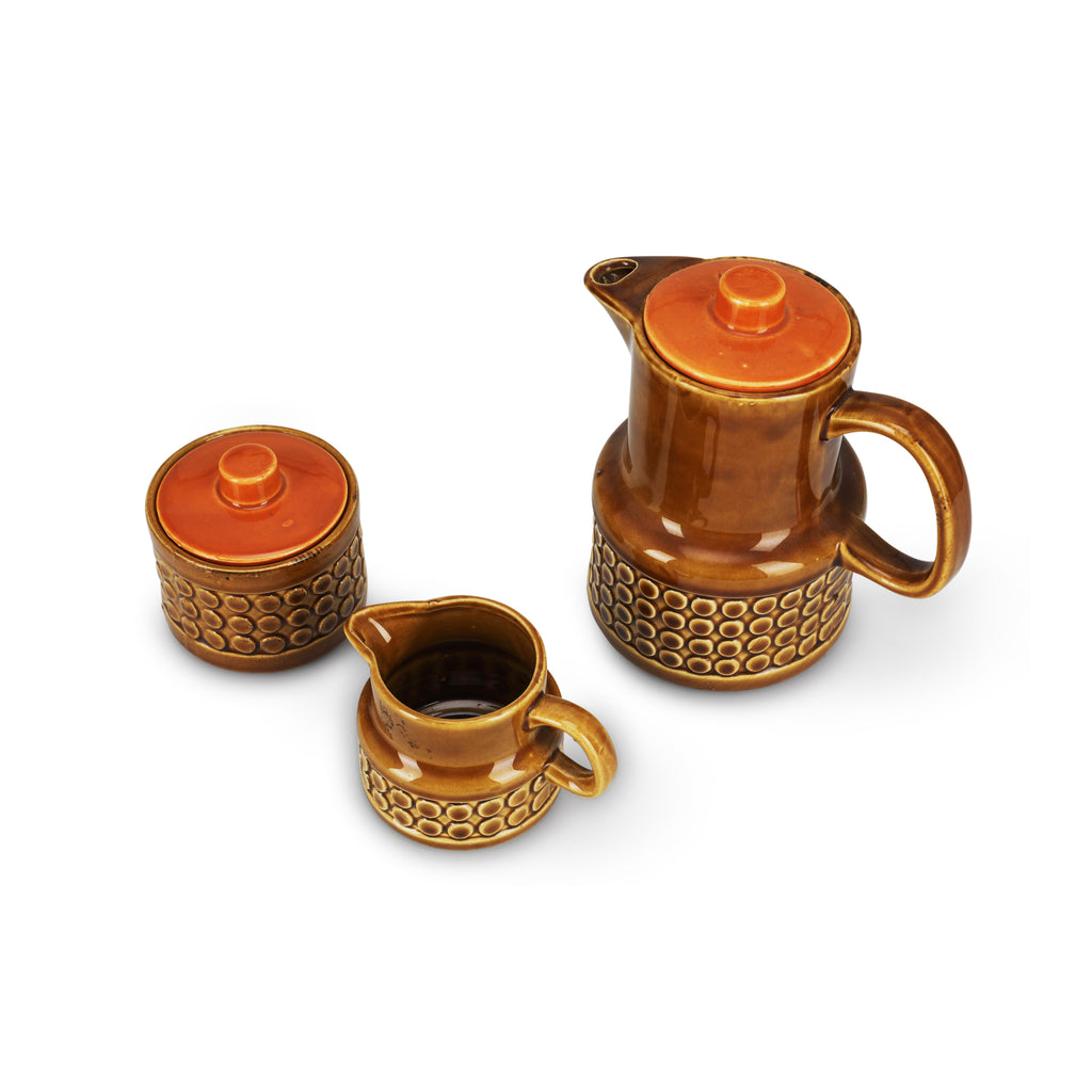 Amber Ceramic Japanese Coffee / Tea Set