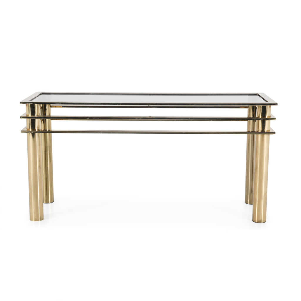 Gold & Glass Console Table