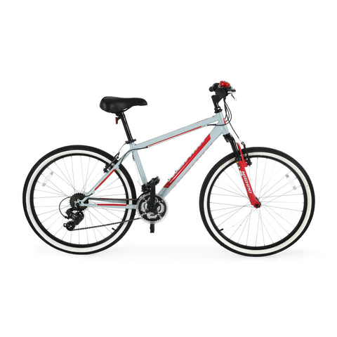 Light Blue & Red Mountain Bike