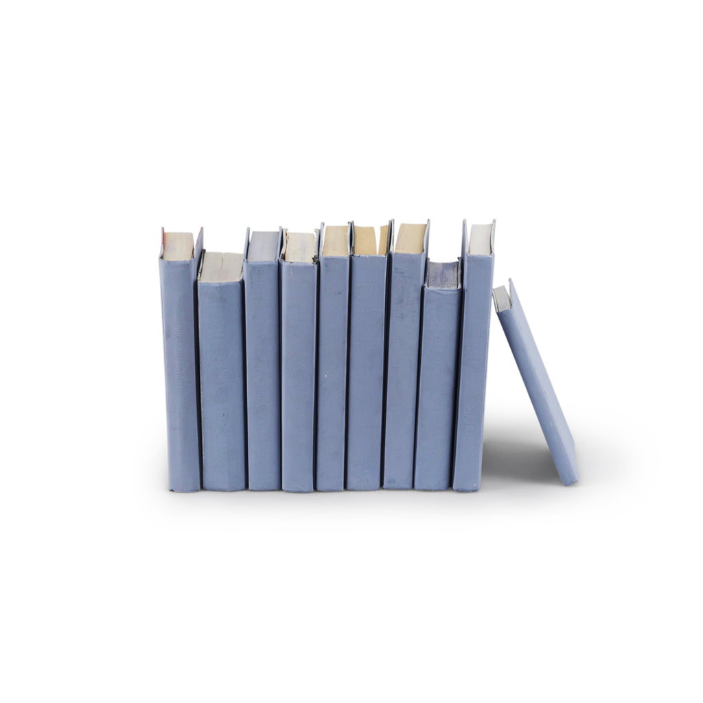 Periwinkle Blue Painted Books