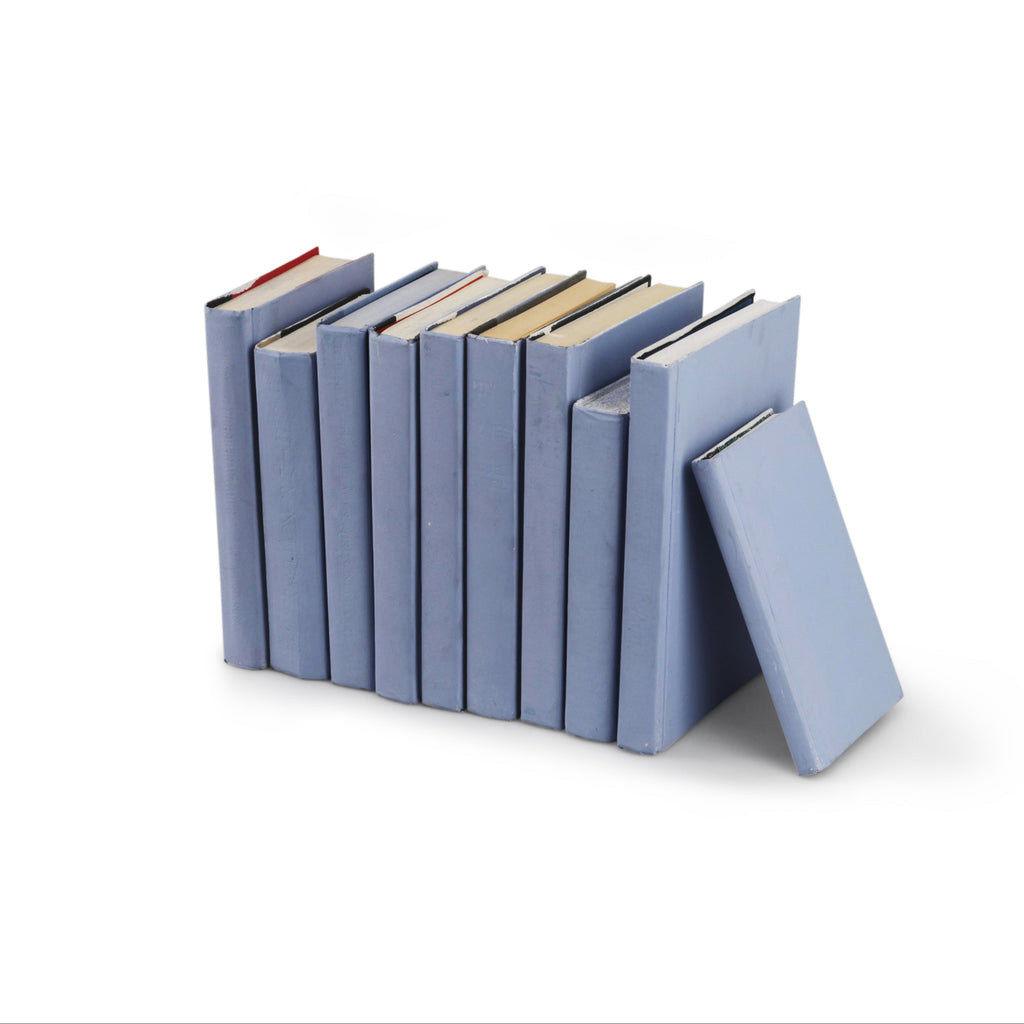 Periwinkle Blue Painted Books