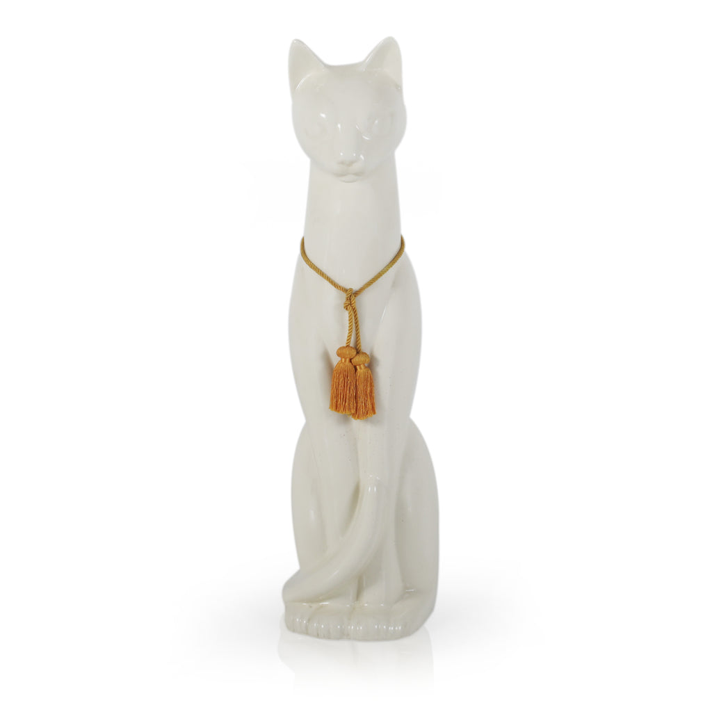 Porcelain Cat Statue