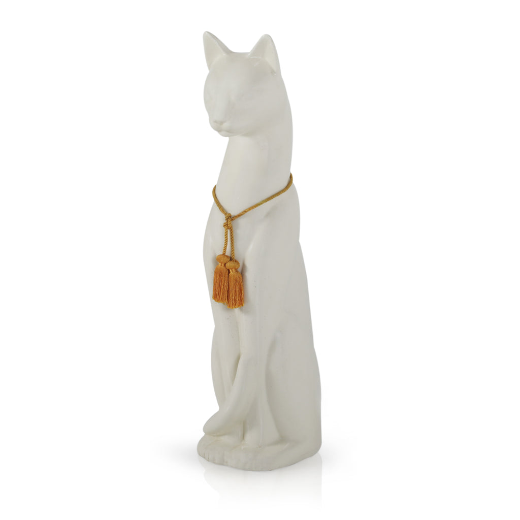 Porcelain Cat Statue