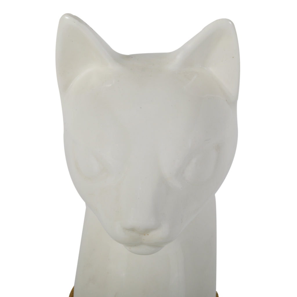 Porcelain Cat Statue