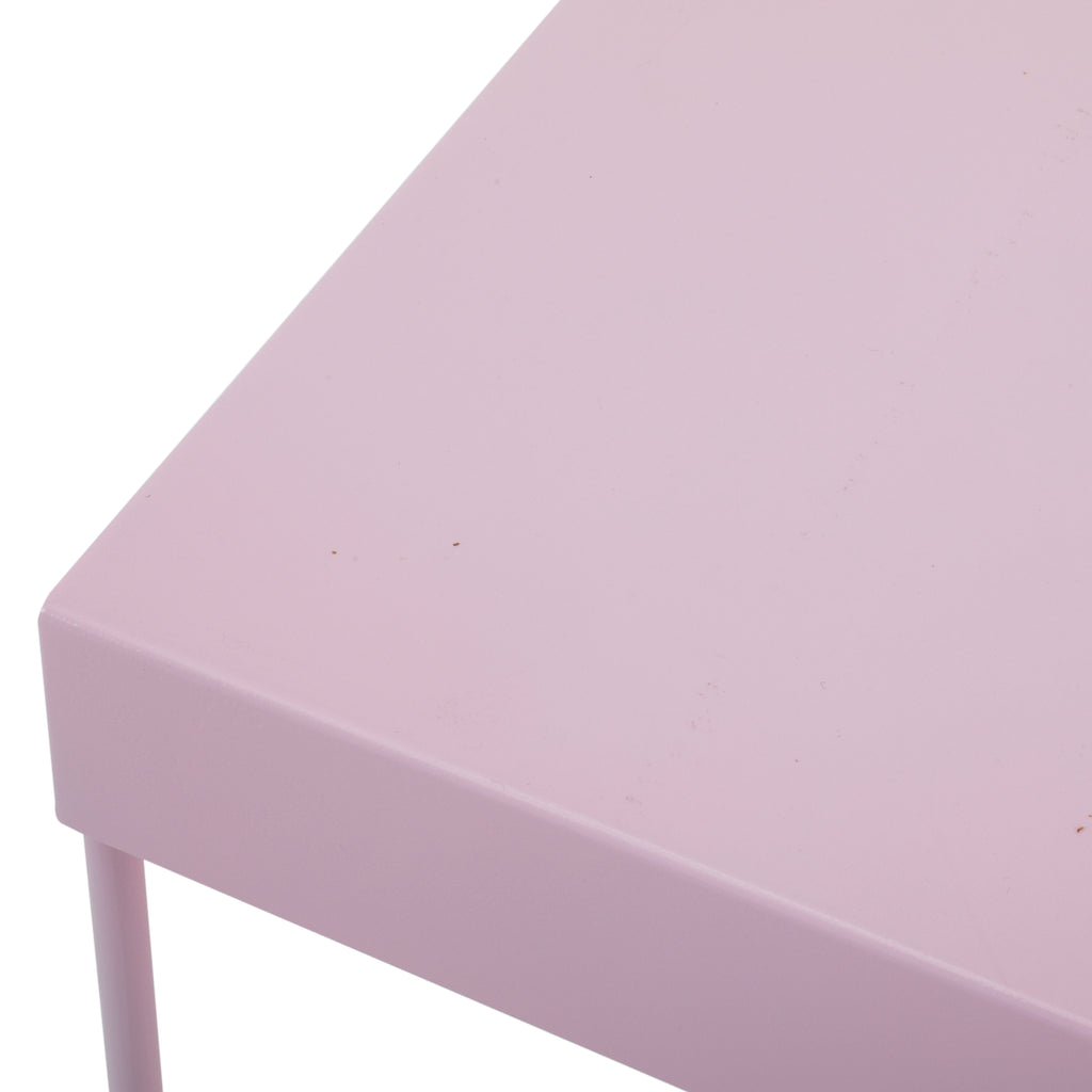 Pink Metal Table