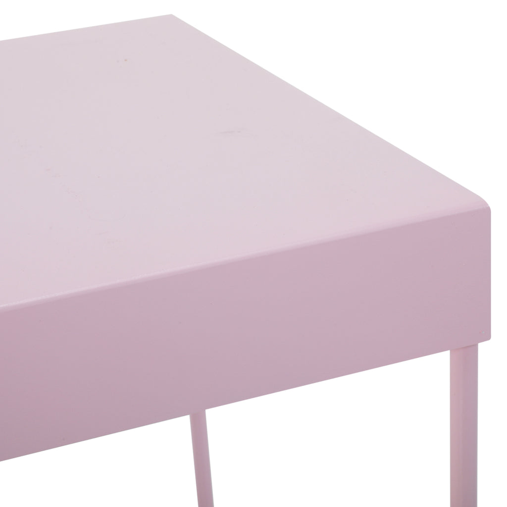 Pink Metal Table