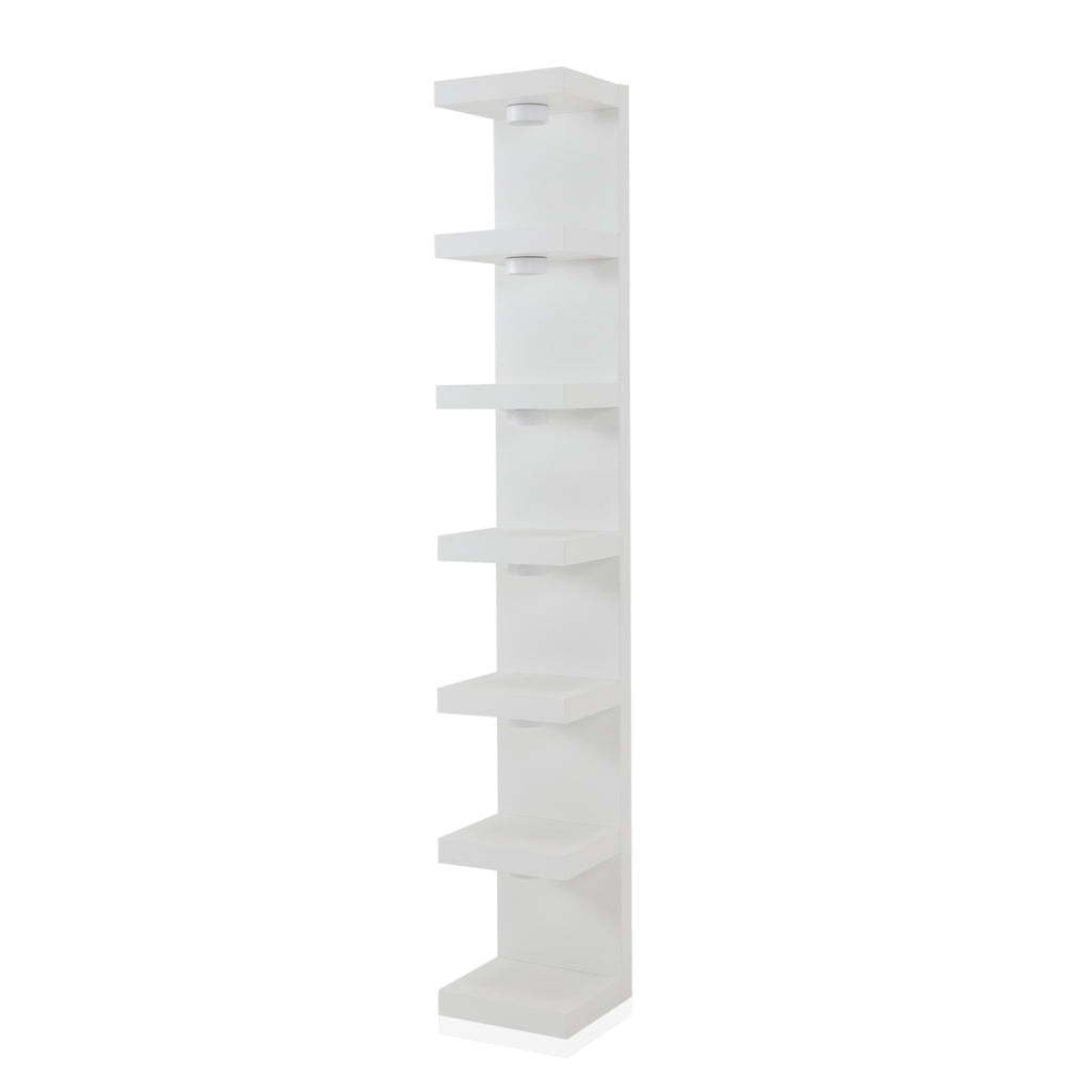 Tall White Display Shelf