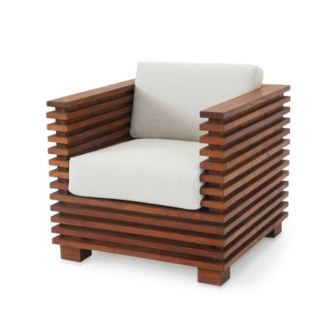 Outdoor Teak Slatted Chair