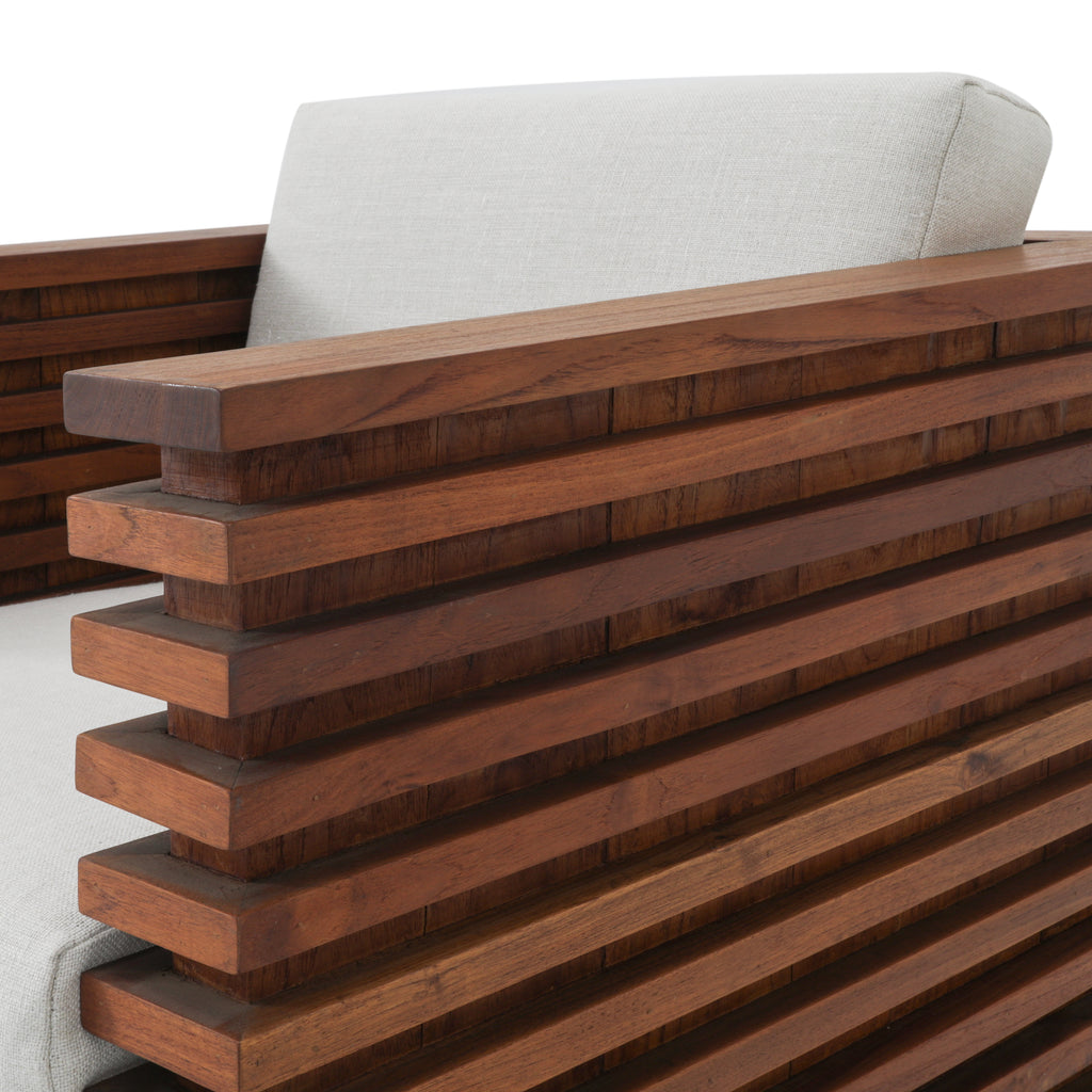 Outdoor Teak Slatted Chair