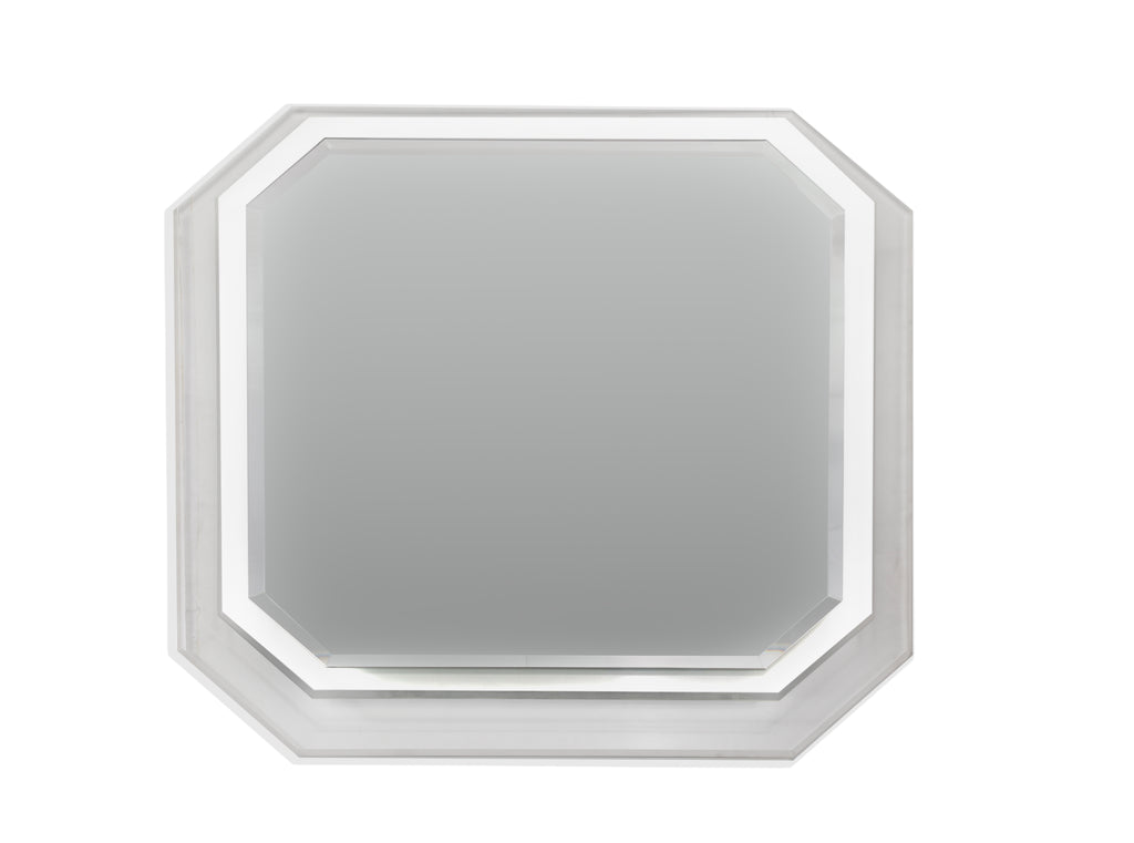 Octagon Wall Mirror with Lucite Frame