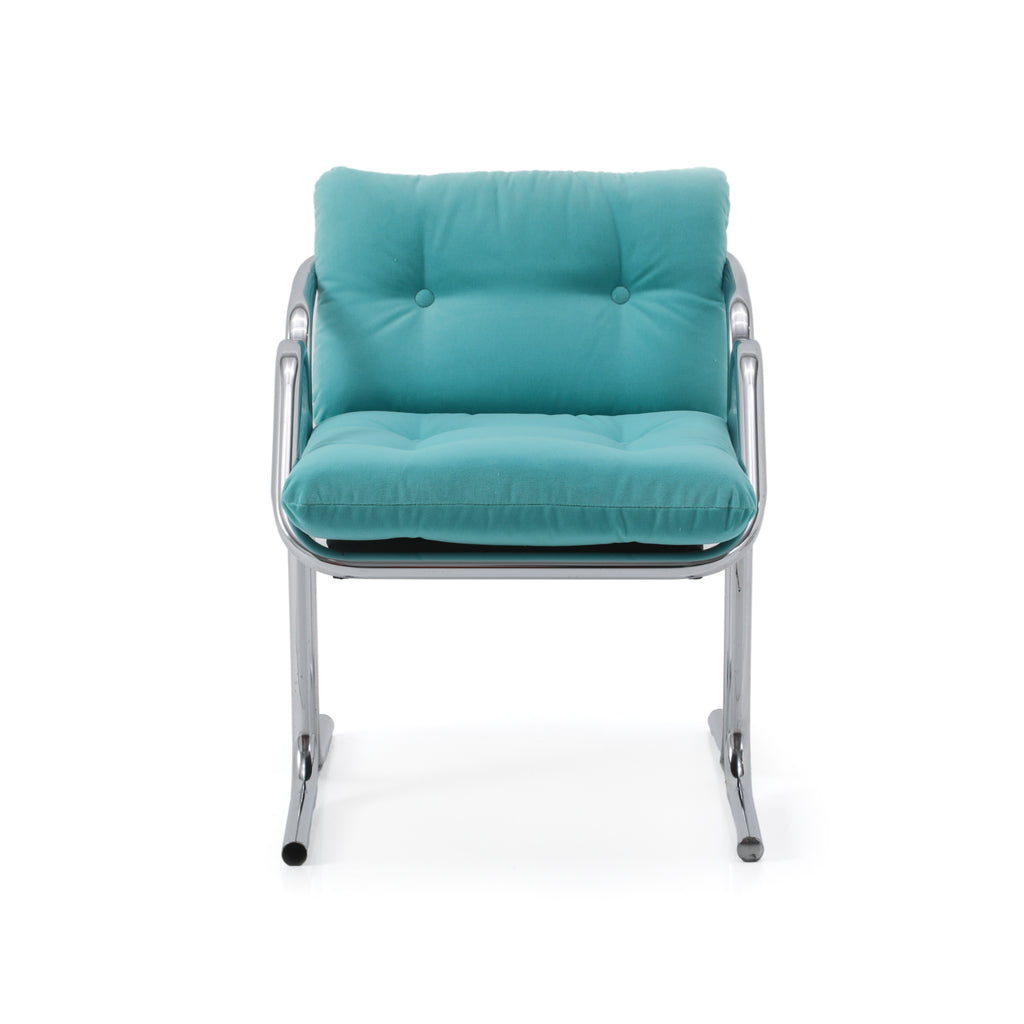 Light Blue Arcadia Velvet Lounge Chair