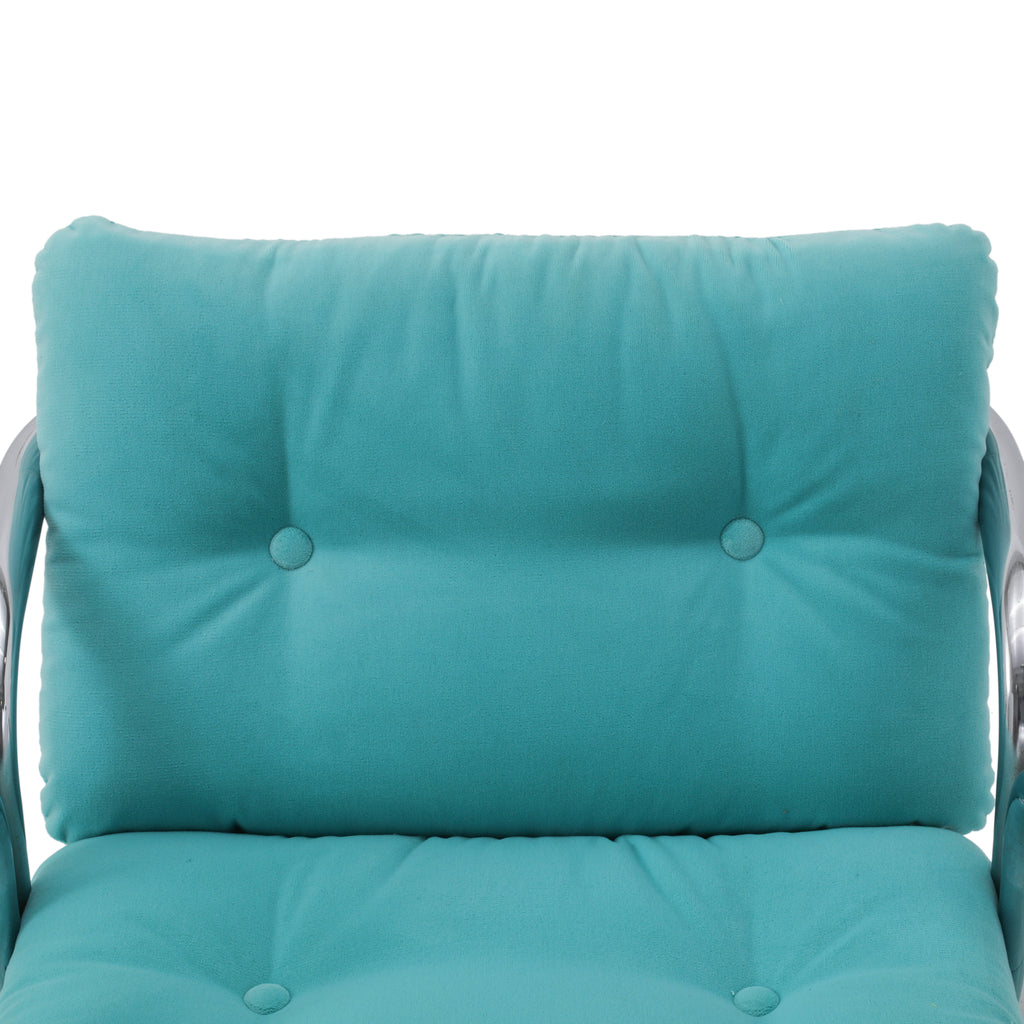 Light Blue Arcadia Velvet Lounge Chair