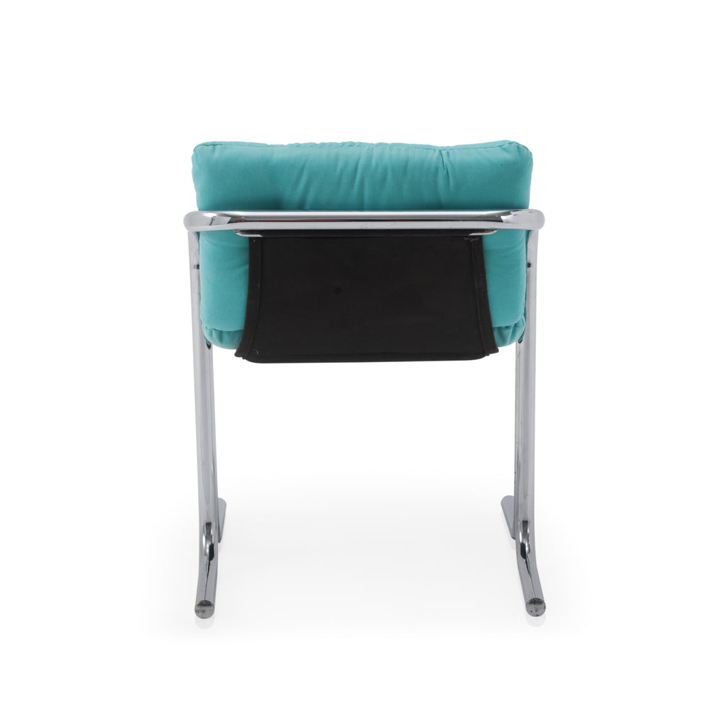 Light Blue Arcadia Velvet Lounge Chair