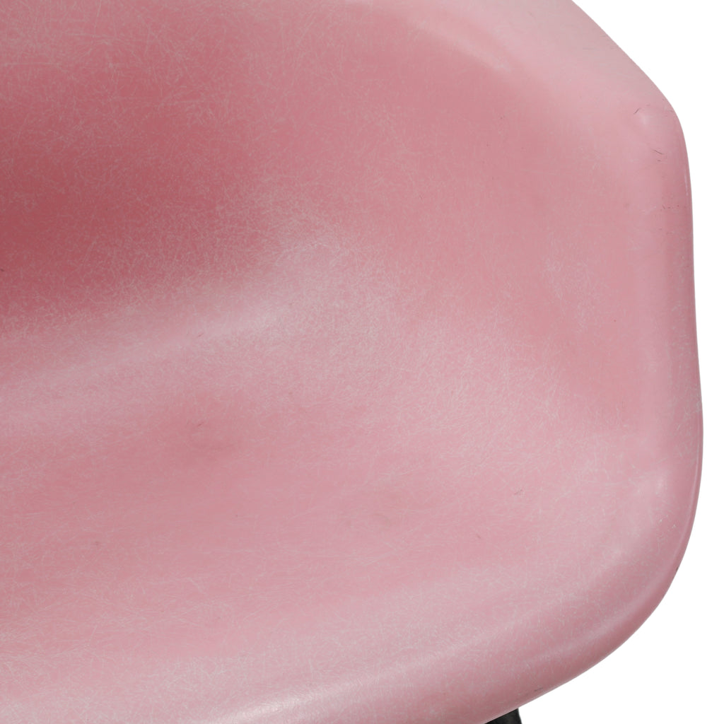 Pink Shell Armchair w/ Rolling Base